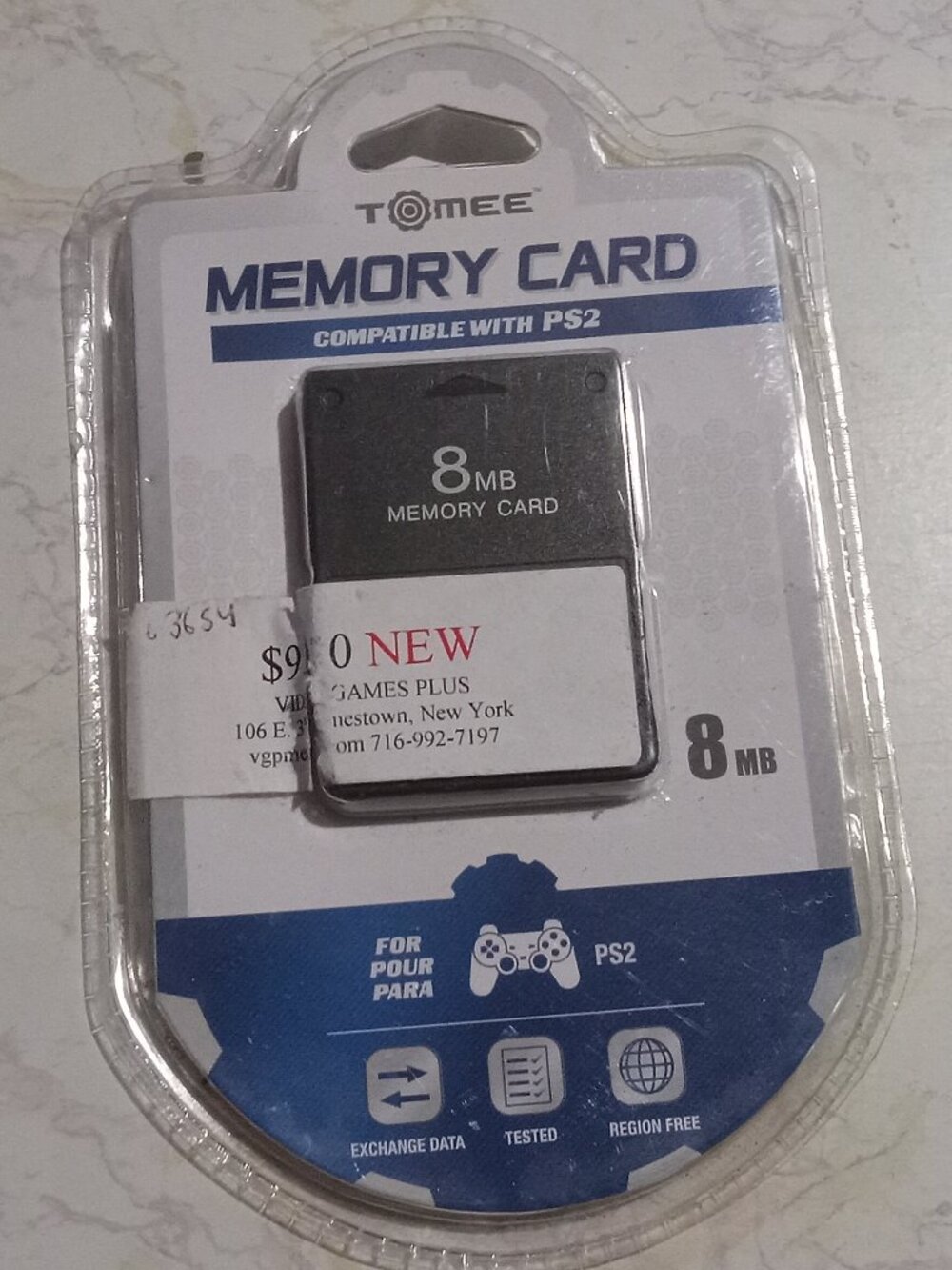 PS2 8MB Tomee Playstation 2 Memory Card BRAND NEW